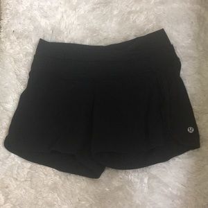 Black Lululemon Shorts Size 6